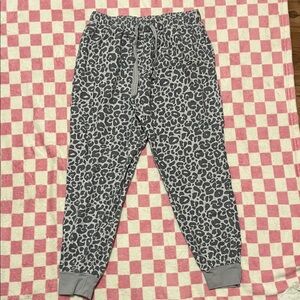 Old Navy Kids Leopard Print Joggers - Gray